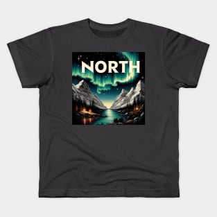 Northern Lights Painting Kids T-Shirt